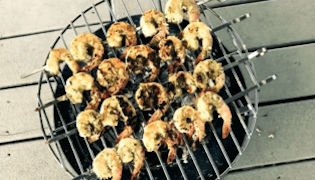 Spicy Coconut And Lime Grilled Shrimp